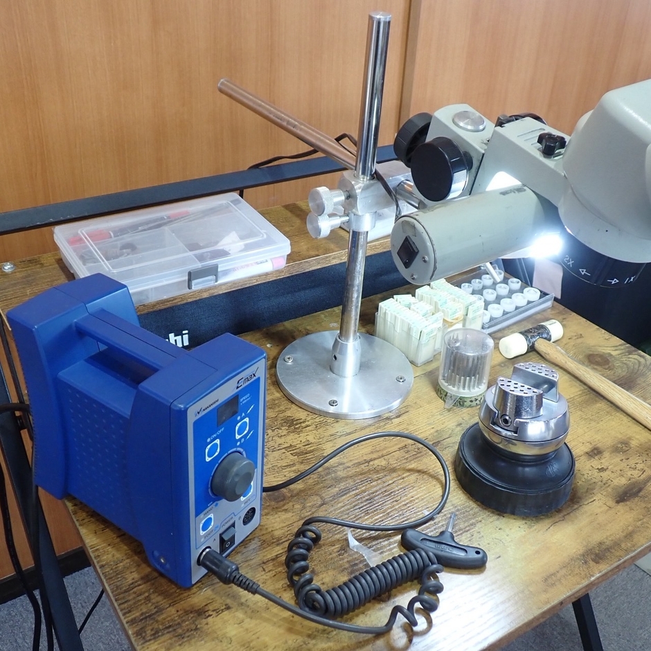 ジュエリー石留め体験1