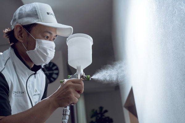 制菌施工の様子(1)