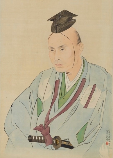 国宝 鷹見泉石像(部分) 渡辺崋山筆 江戸時代・天保8年(1837) 東京国立博物館蔵(古河歴史博物館で展示予定)