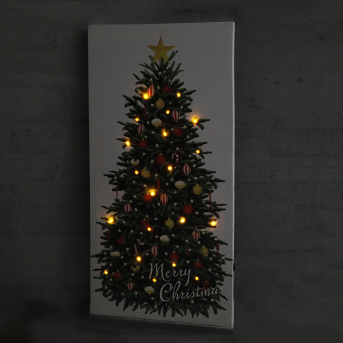 「ファブリック LEDパネル クリスマスツリー」点灯図