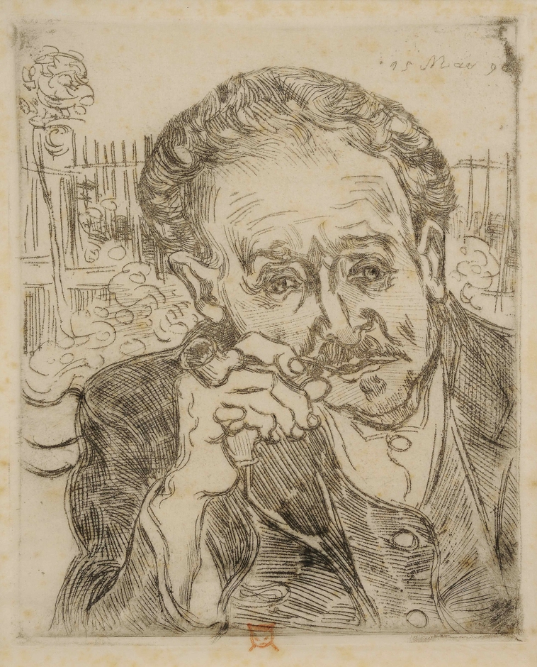 フィンセント・ファン・ゴッホ「ガッシェ博士の肖像」東京藝術大学蔵