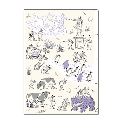 北海道×鳥獣戯画 クリアファイル