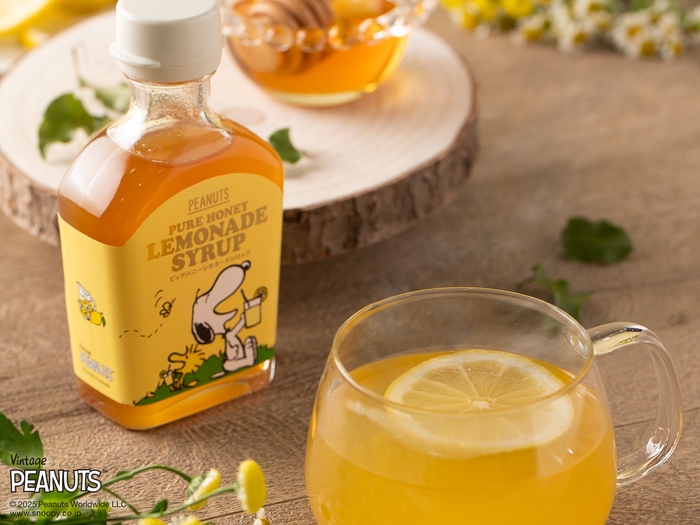 「SNOOPY ピュアハニーレモネードシロップ」使用イメージ