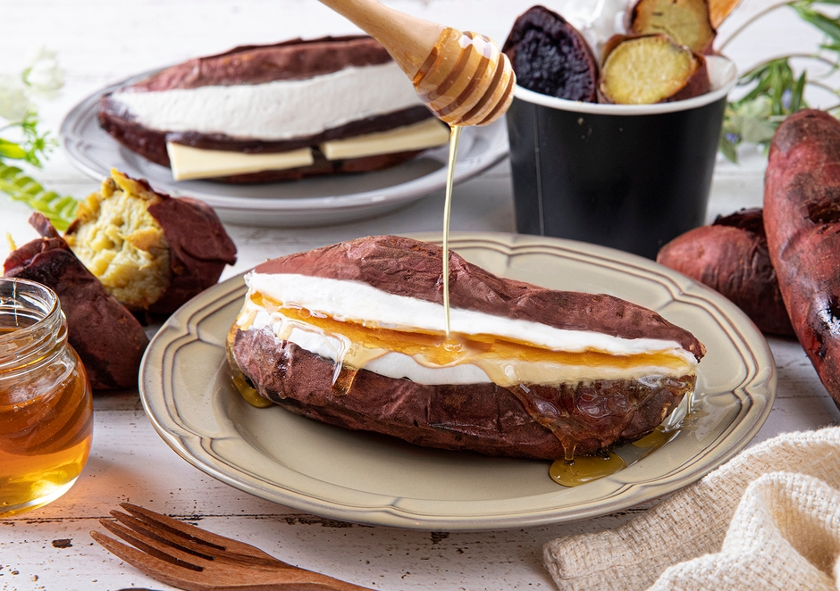 紅天使の焼き芋 チーズと生はちみつ