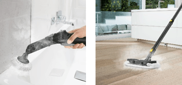 様々な場所を高温スチームでお掃除&カビ対策