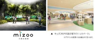 「川崎ルフロン」 リニューアル最新情報！ 日本初の駅前商業施設一体型水族館の名称が 「mizoo 川崎水族館」に決定！ ＆エリア最大級のキッズフロアが完成