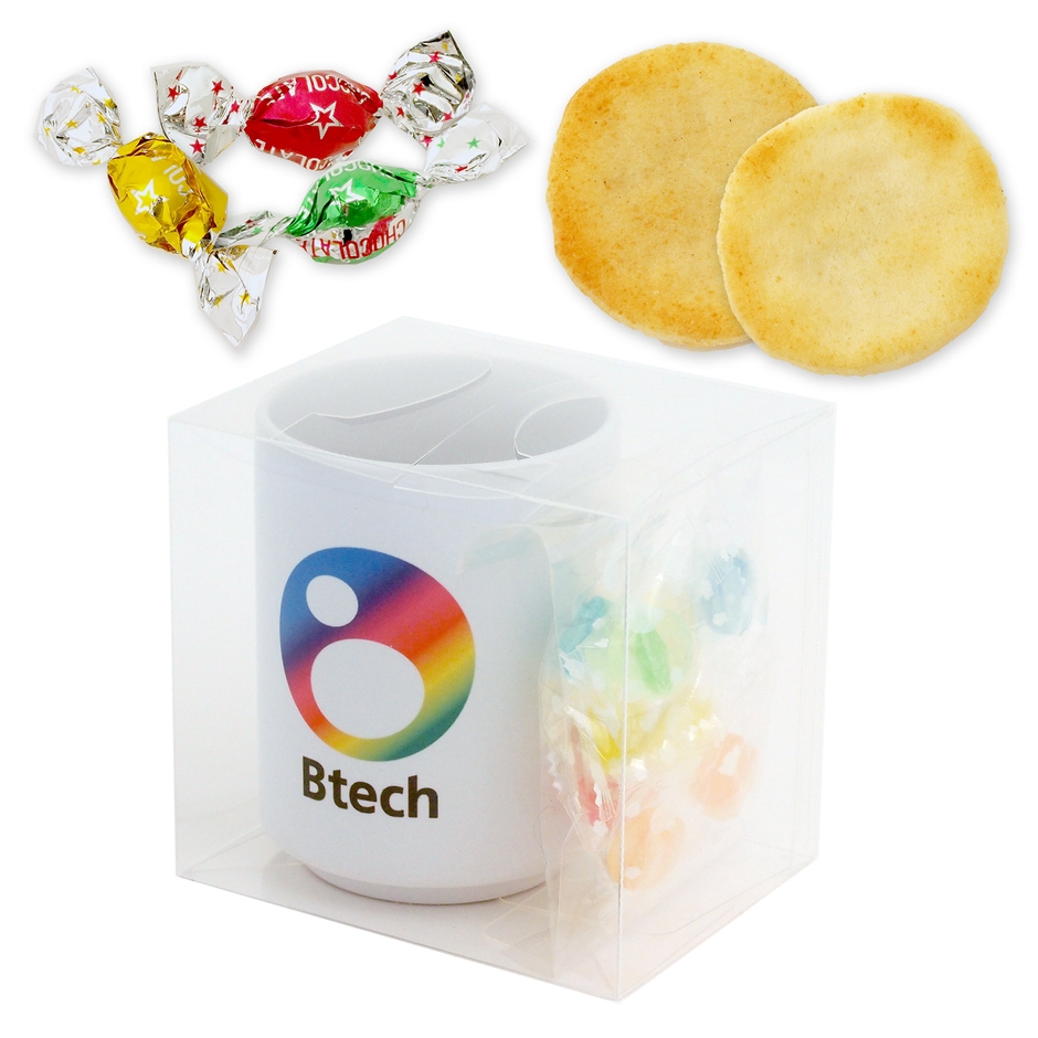 シンプルお菓子とセット 湯のみの例