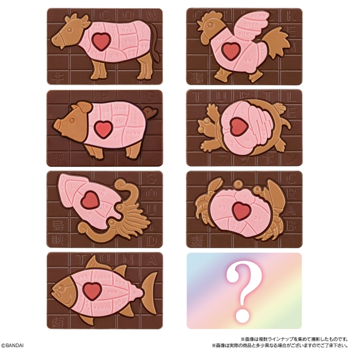 キャラパキ 解体図鑑チョコ ラインナップ