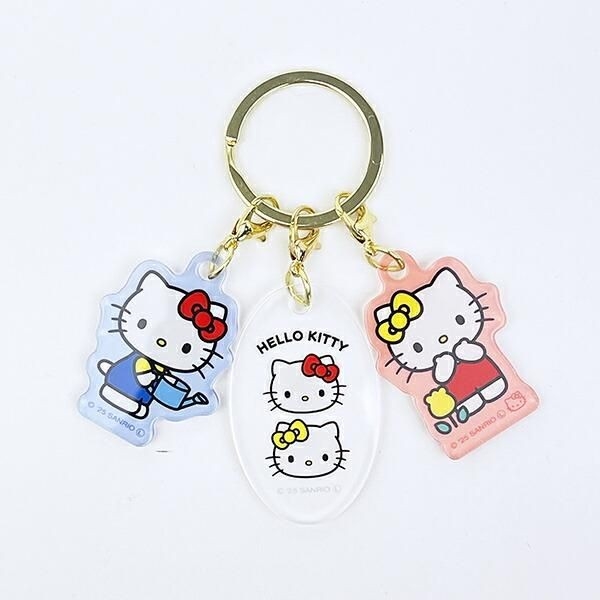 ハローキティのおしゃれなぷっくりったいキーホルダー