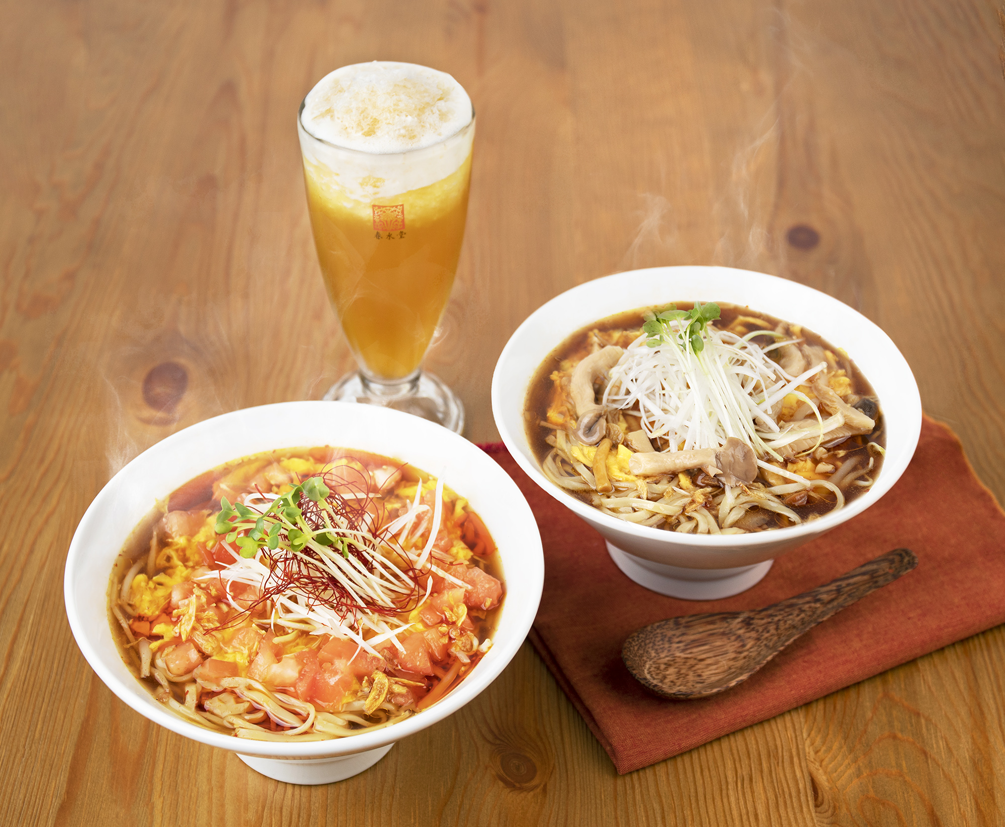 タピオカミルクティー発祥の台湾カフェ「春水堂」 9/16(木)2種の酸辣湯麺（スーラータンメン）を期間限定新発売