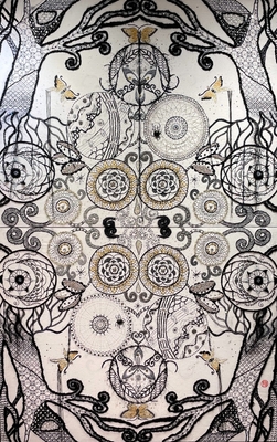 【開闢(かいびゃく)】2022年展示作品 size:1940×1303mm