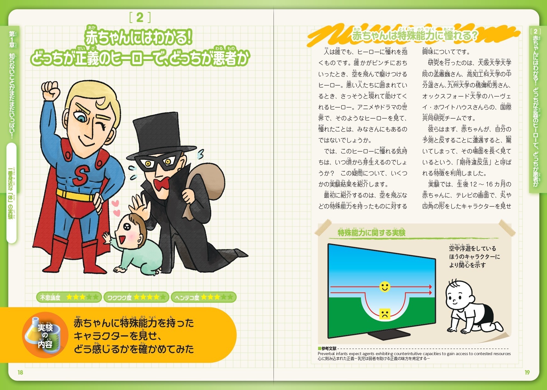 赤ちゃんにはわかる! どっちが正義のヒーローで、どっちが悪者か