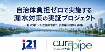 非開削の漏水修繕で有収率5％改善、 
総額5千万円規模＊1の無償実証への参加事業体を募集 
