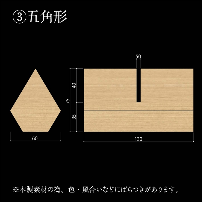 五角形サイズ