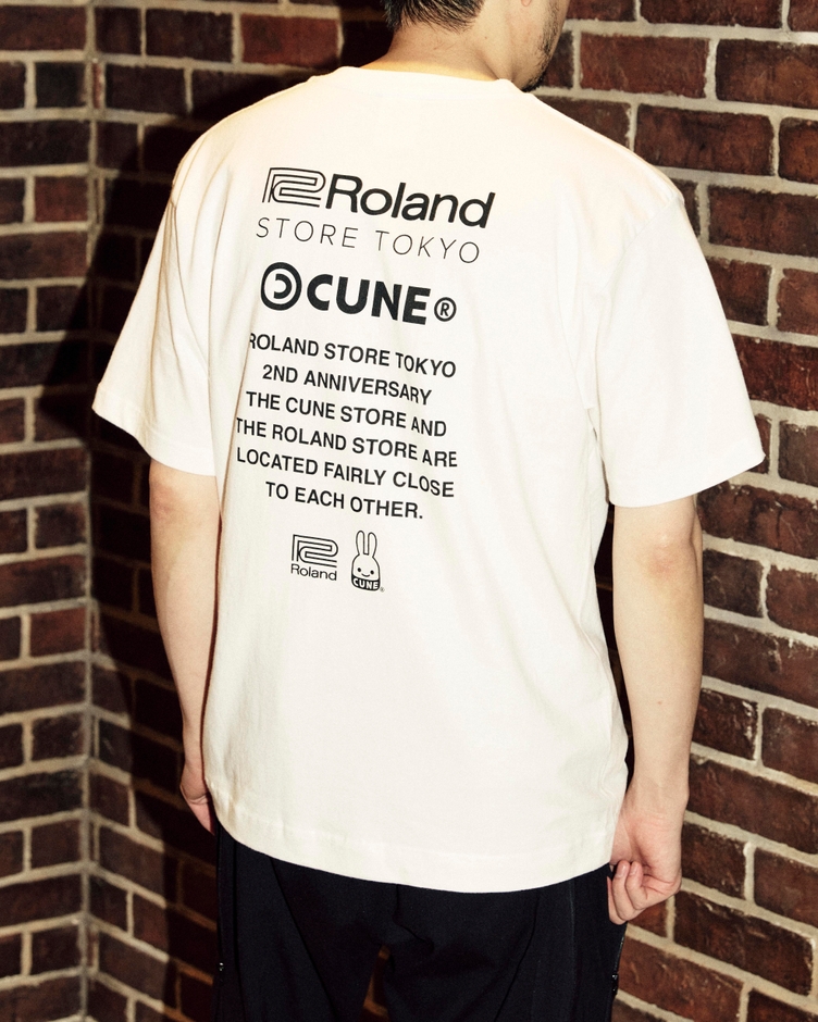 Roland Store Tokyo × CUNE T-Shirt (WHITE)背面