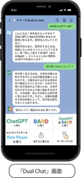 ChatGPTとBardを同時に活用可能な LINE用AIチャットサービス　 「キャラチャット」でAIに人格を与える機能を搭載した 「ドアーズ Dual AI Chat」を7月6日リリース