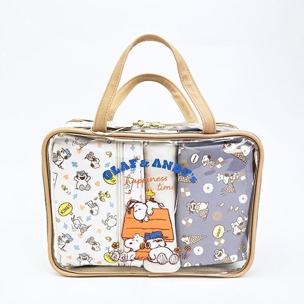 選べる２タイプ！スヌーピーのキュートなトラベルポーチセットが普段使いにも優秀