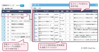 簡易VOC分析機能「VoC Lens」とグラフ解釈・サマリー機能 「VextInsight powered by Local SLM」をリリース