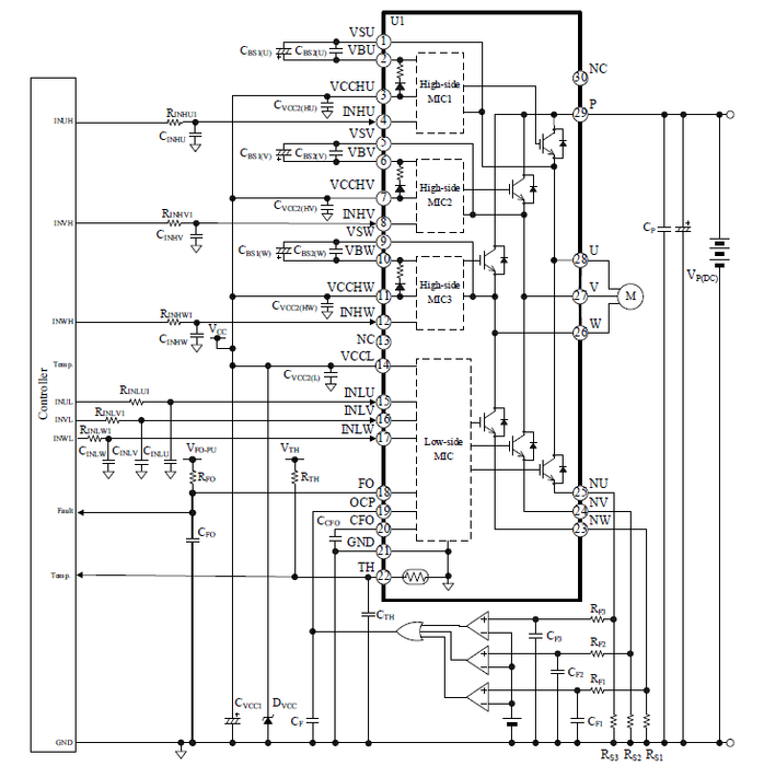 応用回路例（3シャント検出方式）