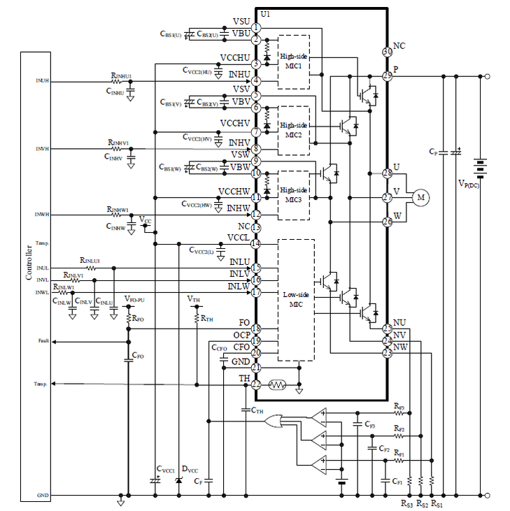 応用回路例（3シャント検出方式）