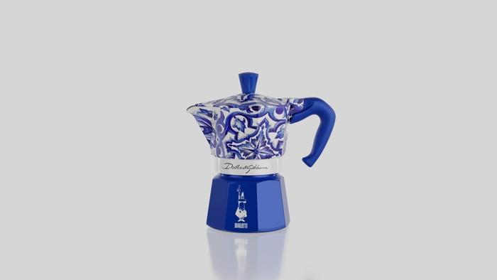 Moka Express Blu Mediterraneo 3cup