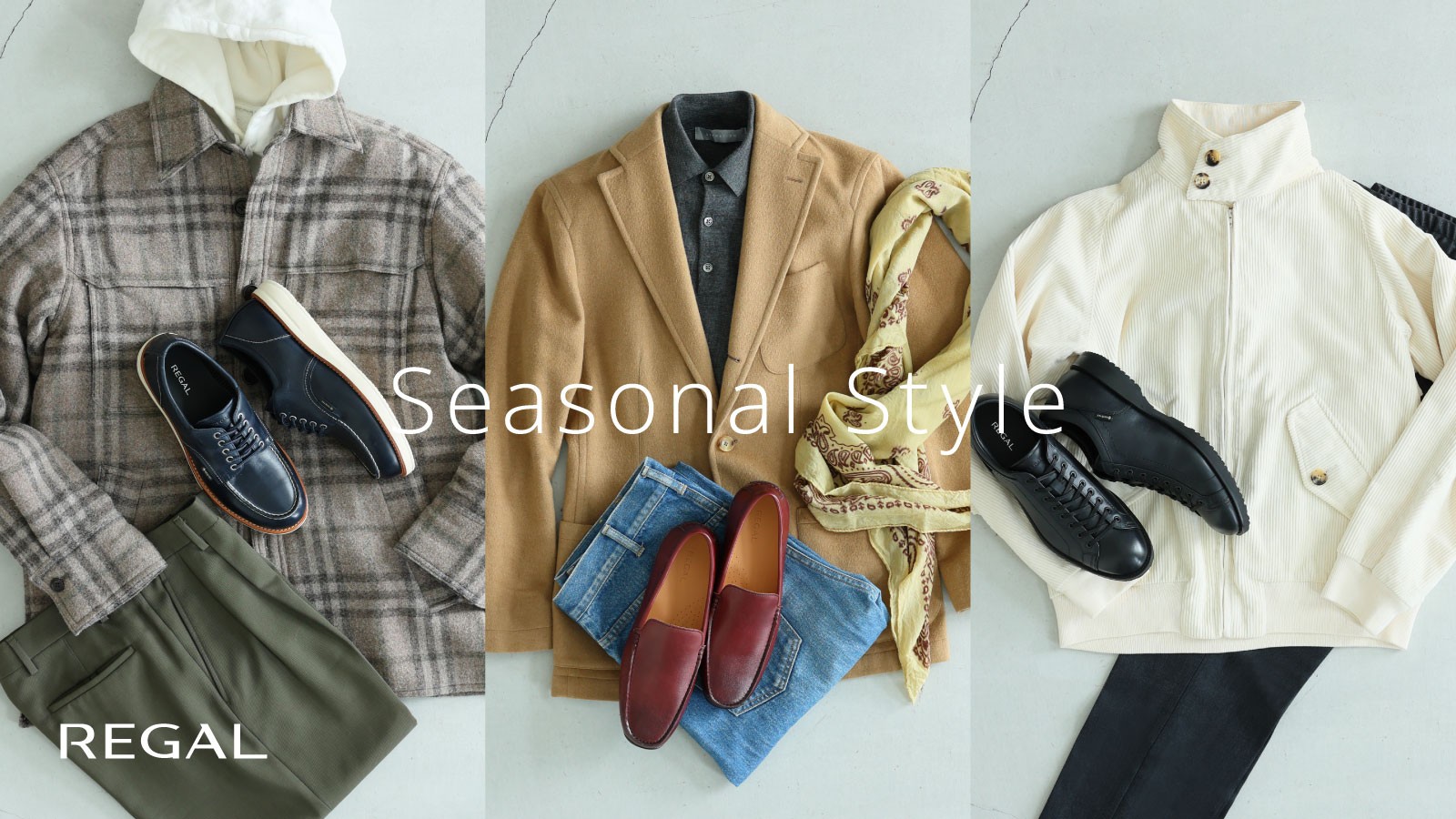 REGAL｜ SEASONAL STYLE   ⎯ ホリデーシーズンに履きたいカジュアルシューズ