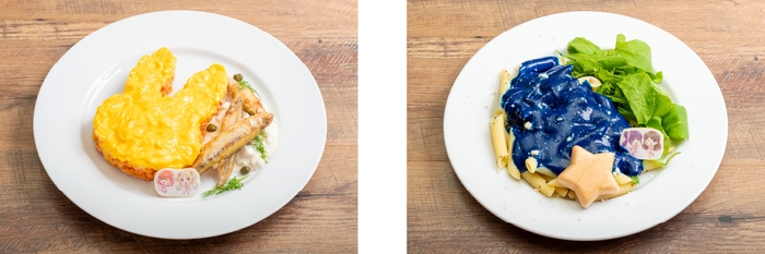 ▲君の心も花咲くハントンライス/▲まるで一番星と星空のクリームペンネ