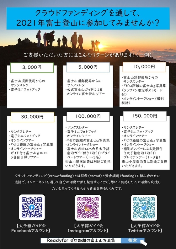 クラウドファンディングフライヤー