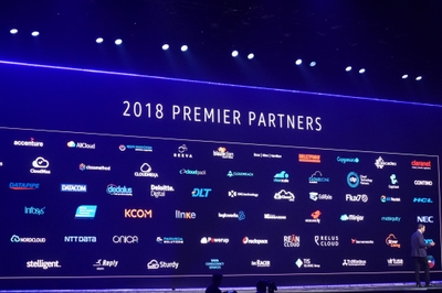 図1 2018 PREMIER PARTNERSの発表(当社ロゴは5列目、右から3番目)