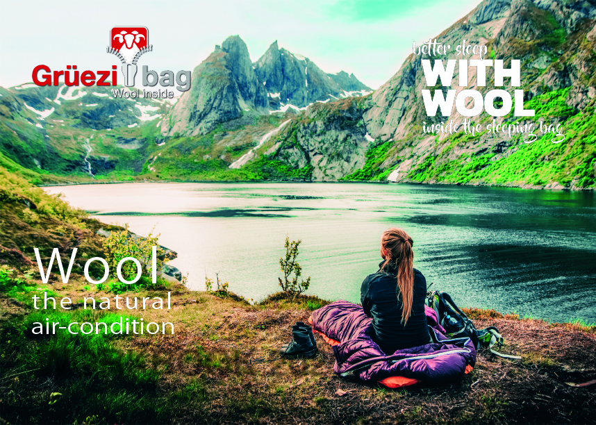 羽毛とウールの新しい組み合わせのスリーピングバッグ（寝袋）『Grüezi bag』取扱い開始