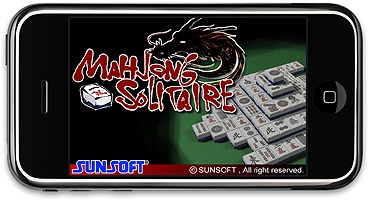 iPhone/iPod touch用ゲーム『Mahjong Solitaire』ゲームトップ画面