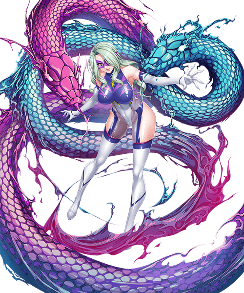 スネークレディ イラスト