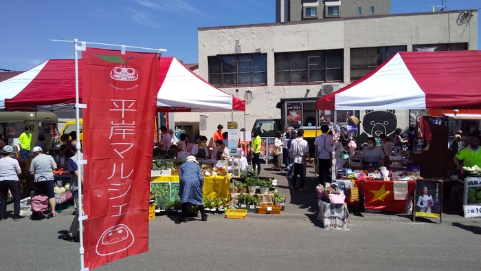 平岸マルシェの様子(2021年7月撮影)