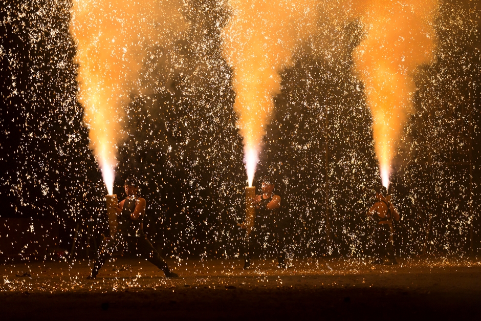 松平 手筒花火