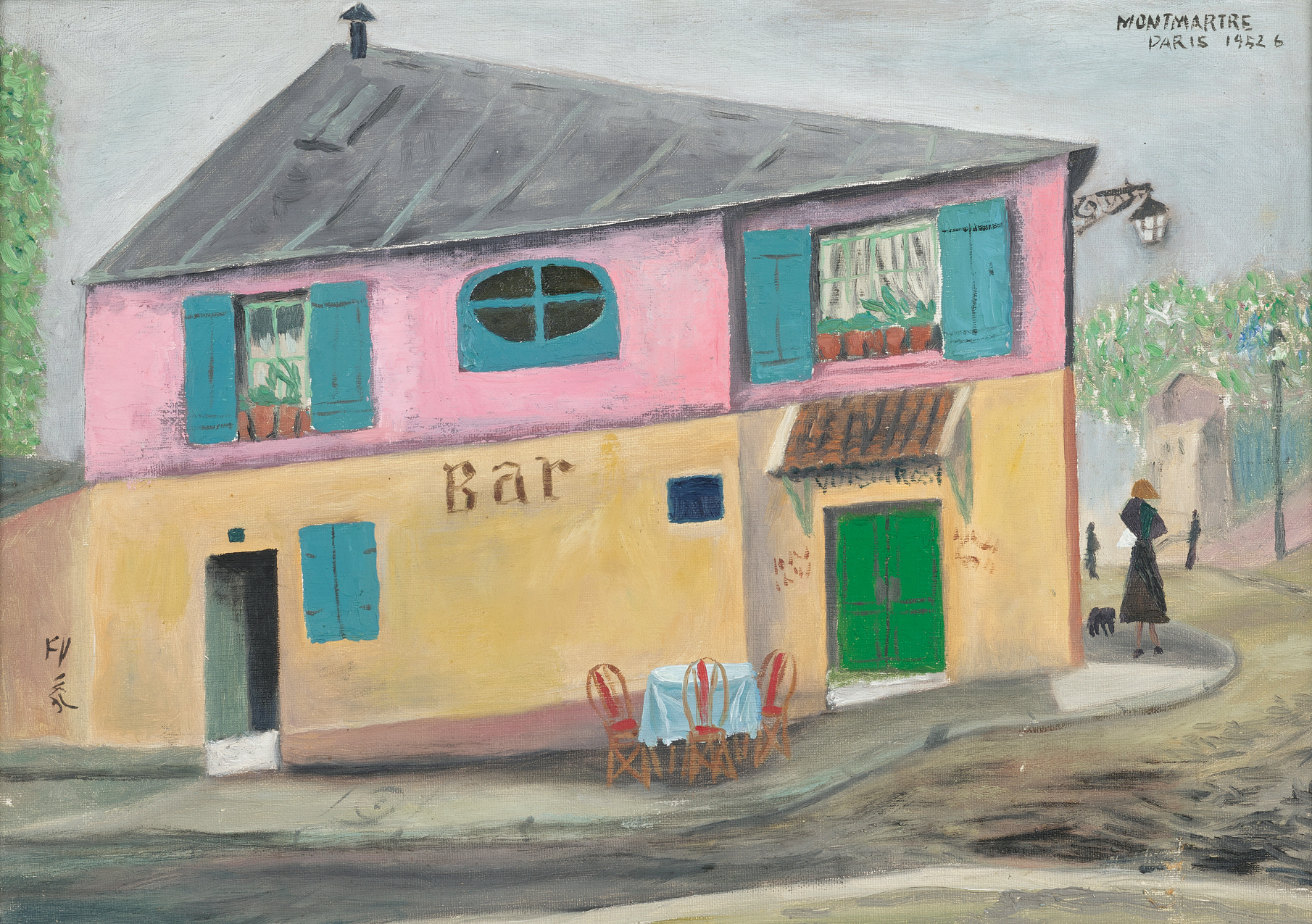 《モンマルトルのバー》昭和27年(1952)