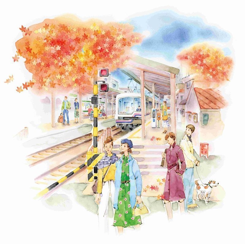 一乗寺駅の紅葉