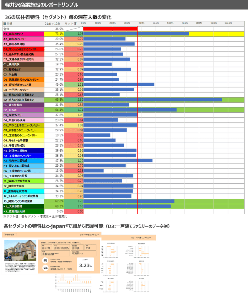 軽井沢商業施設レポートサンプル