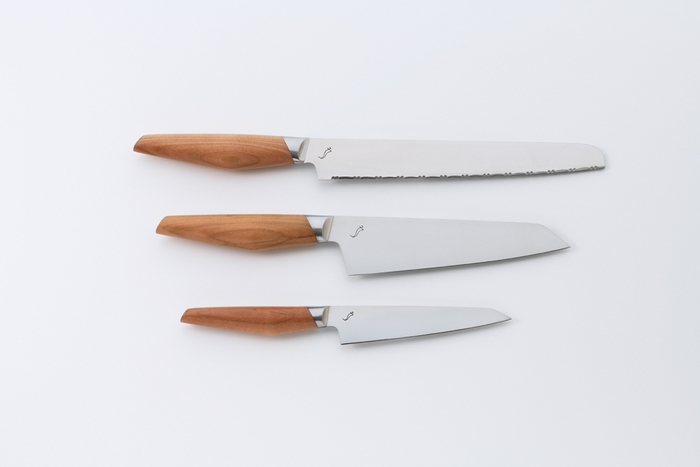 kasane 基本の3本シリーズ(文化包丁、ペティナイフ、パン切り包丁)
