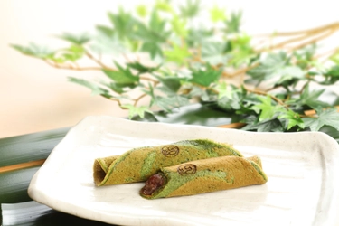 新たな京銘菓が登場！よもぎ風味の生地であんをロールした 『古都 かぐや』が鶴屋長生より3月20日に販売開始！