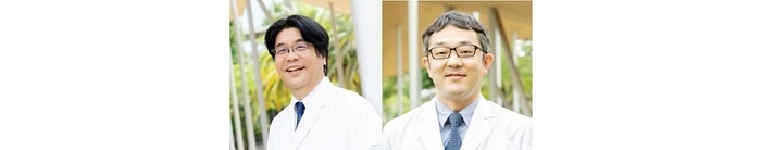 岡山大学 河原教授(左)、衣笠助教(右)