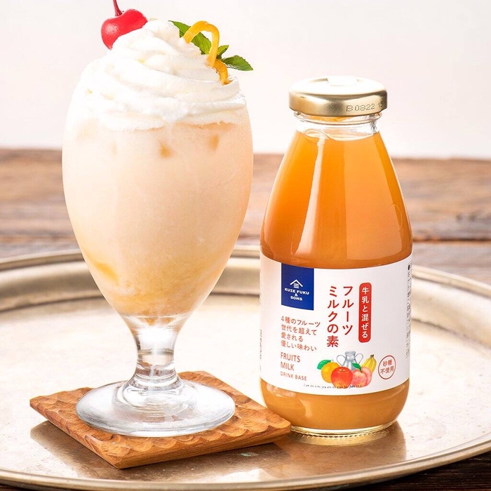 「牛乳と混ぜる フルーツミルクの素」