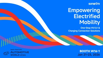 台湾SINBON、EVを動かす裏方の配線・接続技術をオートモーティブ ワールド東京2026で披露 充電・HV/LVに一体対応、世界9拠点で量産供給