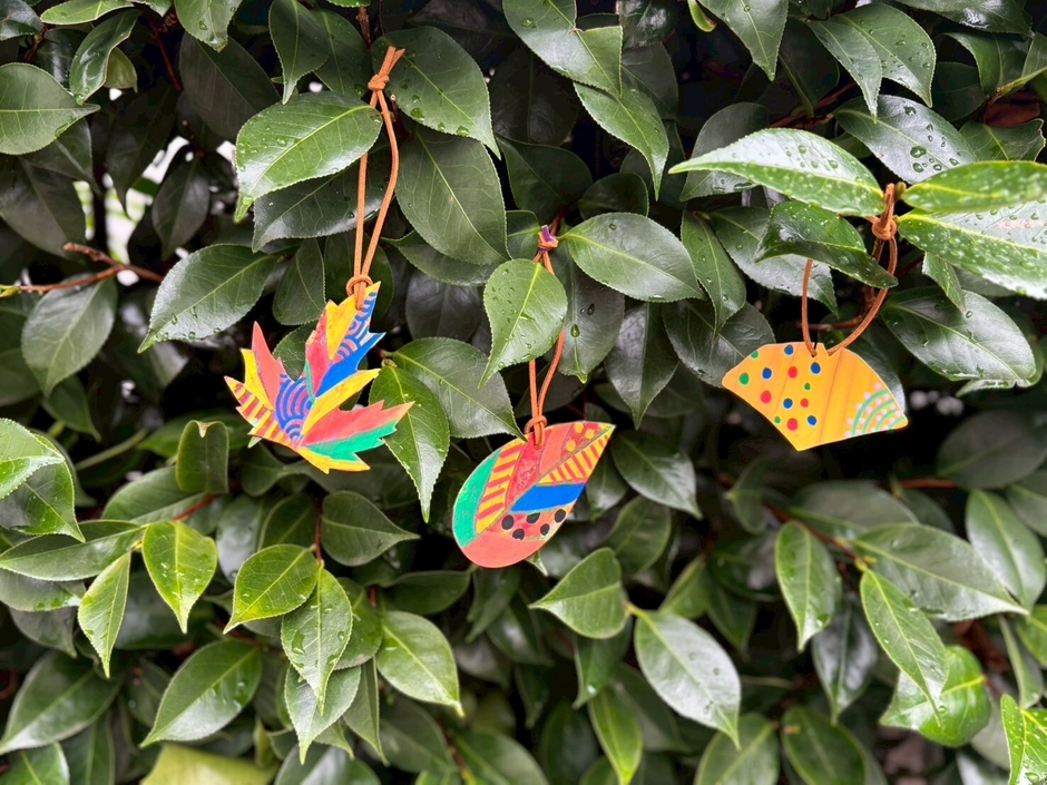 「ヒノキ板でつくるパンと葉っぱのオーナメント」画像(1)