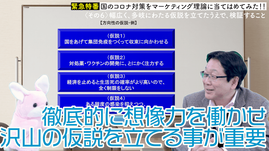 戦略を導くには「仮説立て」が重要