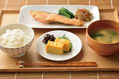 鮭の朝定食