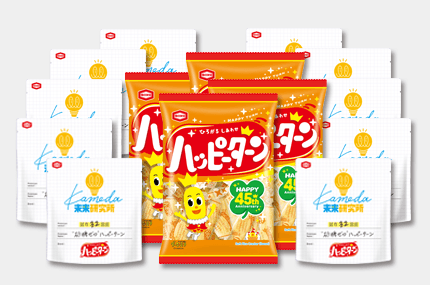 リターンB 応援金額5,000円(税込) 『40g “砂糖ゼロ” ハッピーターン』 10袋 『108g ハッピーターン』 4袋