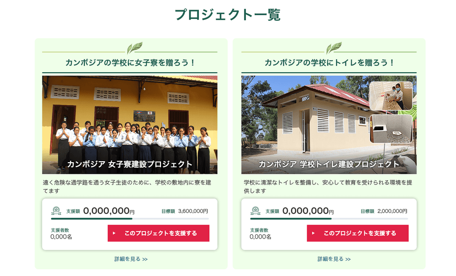 プロジェクト一覧