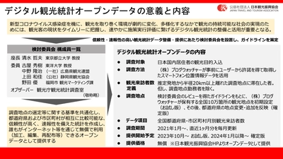 ブログウォッチャーの人流データを活用した観光来訪者数が、 日本観光振興協会の 「デジタル観光統計オープンデータ」として公表開始