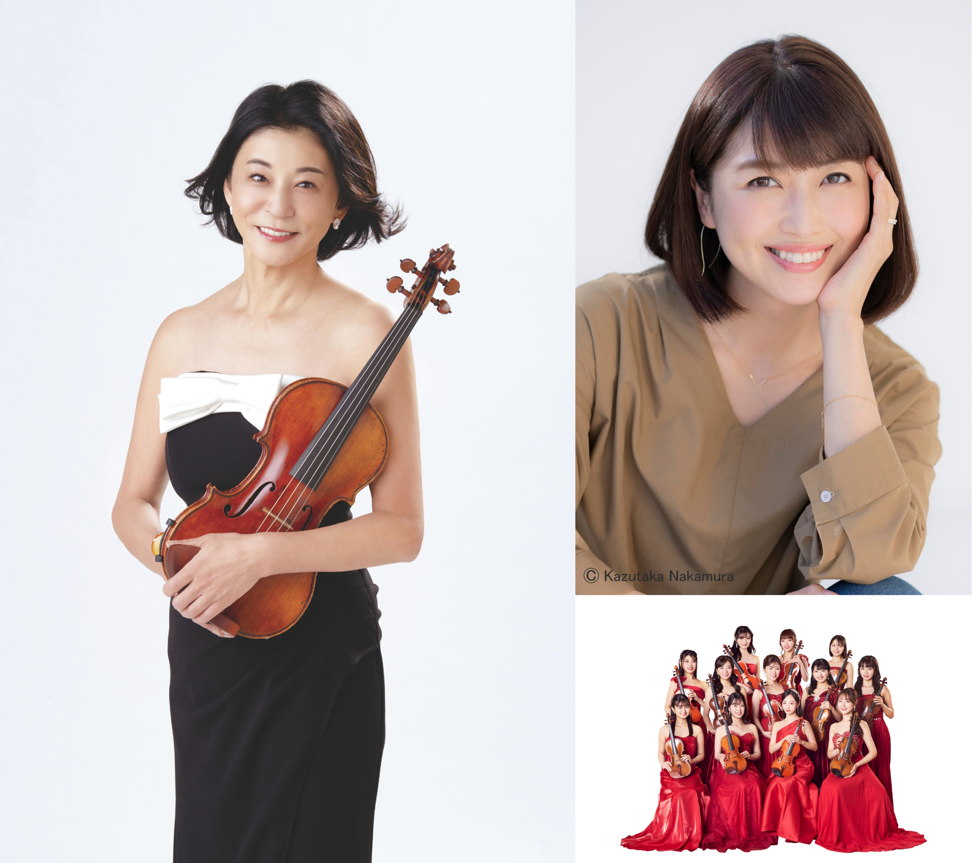 「観ても、聴いても、美しく、楽しい ヴァイオリンアンサンブル」 FJネクスト Presents 〜結成20周年記念〜 高嶋ちさ子 12人のヴァイオリニスト コンサートツアー2026〜2027 7月1日(水)東京・NHKホール公演に新妻聖子のゲスト出演が決定!