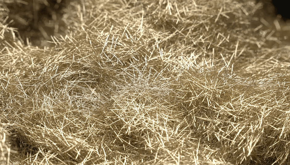 スリムクリート用鋼繊維(提供:大林組) (2)